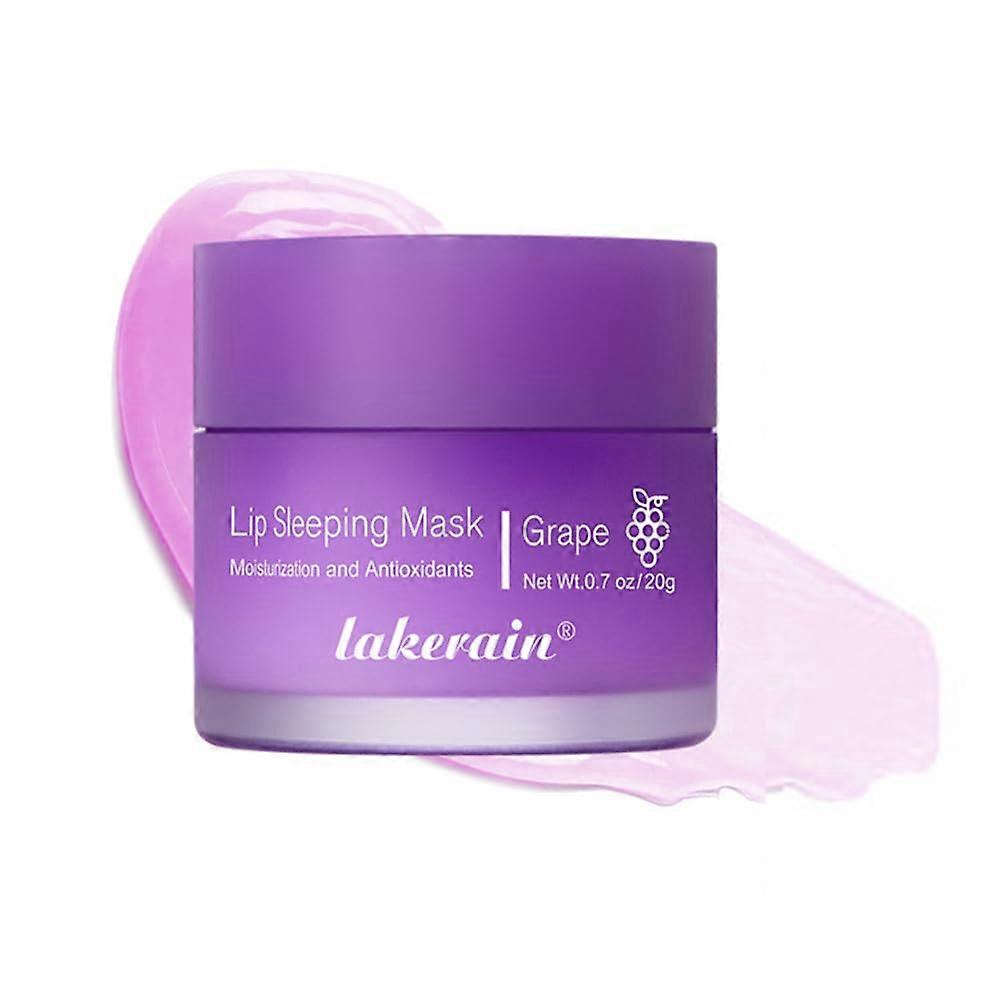 Overnight Hydrating Lip Mask with Grape Extract, Deep Nourishment for Dry Chapped Lips
