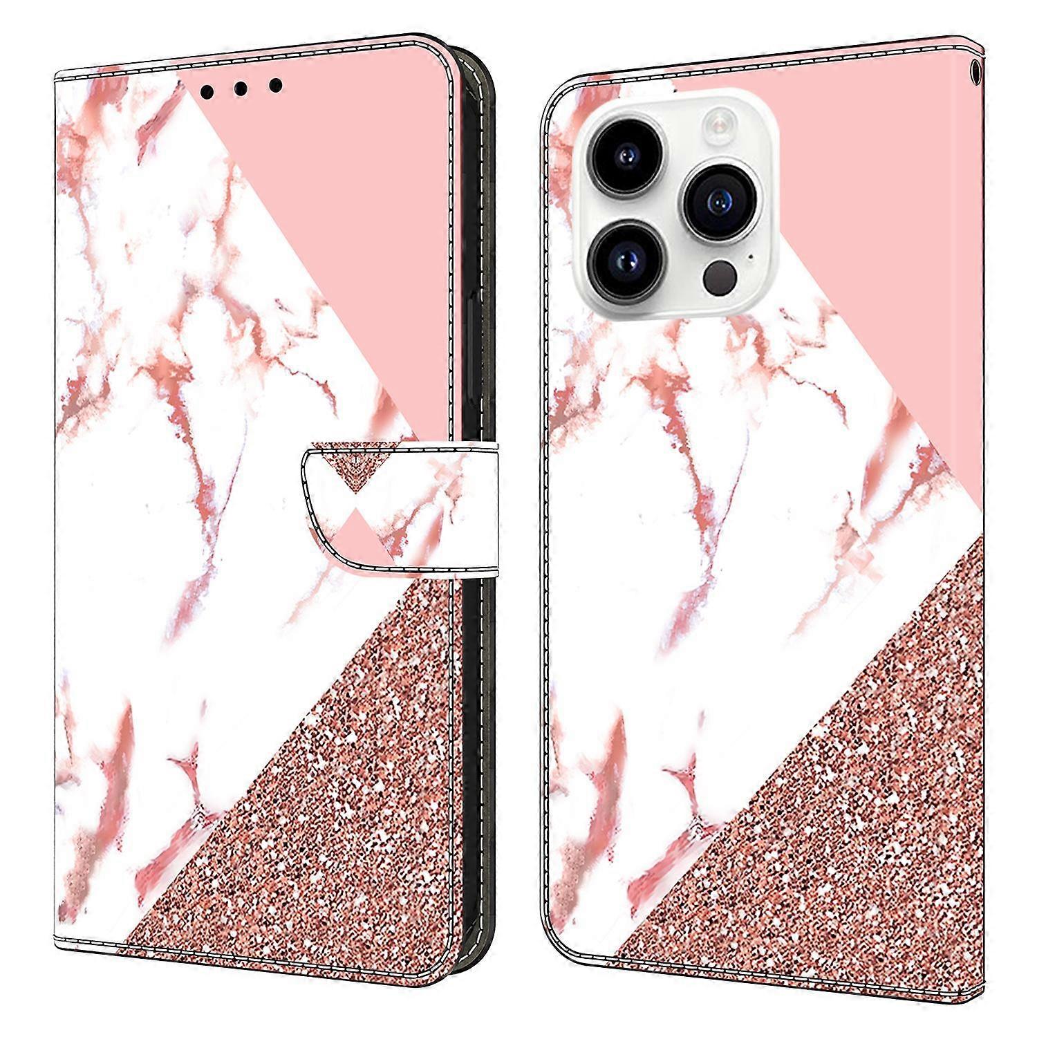 For iPhone 16 Pro Max Wallet Case Pattern Printing Stand Leather Flip Phone Cover