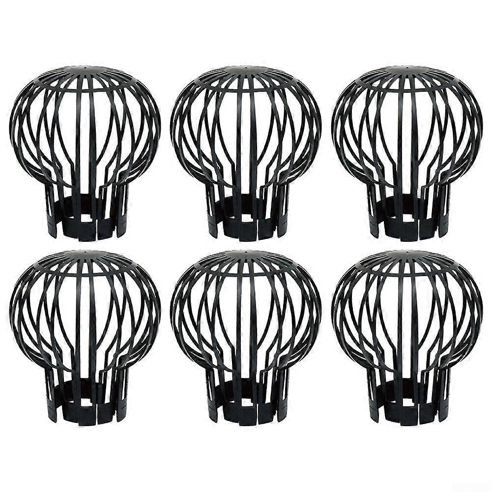6 Pack Gutter Downspout Filter Guard for Leaf and Debris Protection Outdoor WeatherResistant
