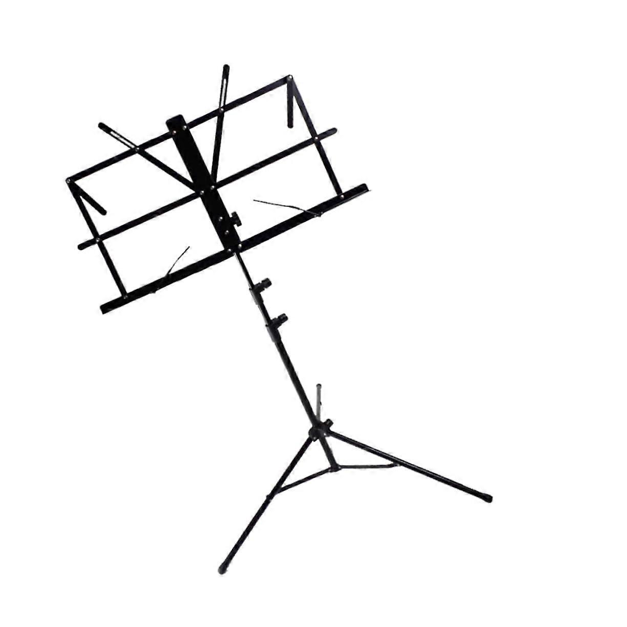 Adjustable Folding Music Stand with Spring Clip for Guitar and Violin