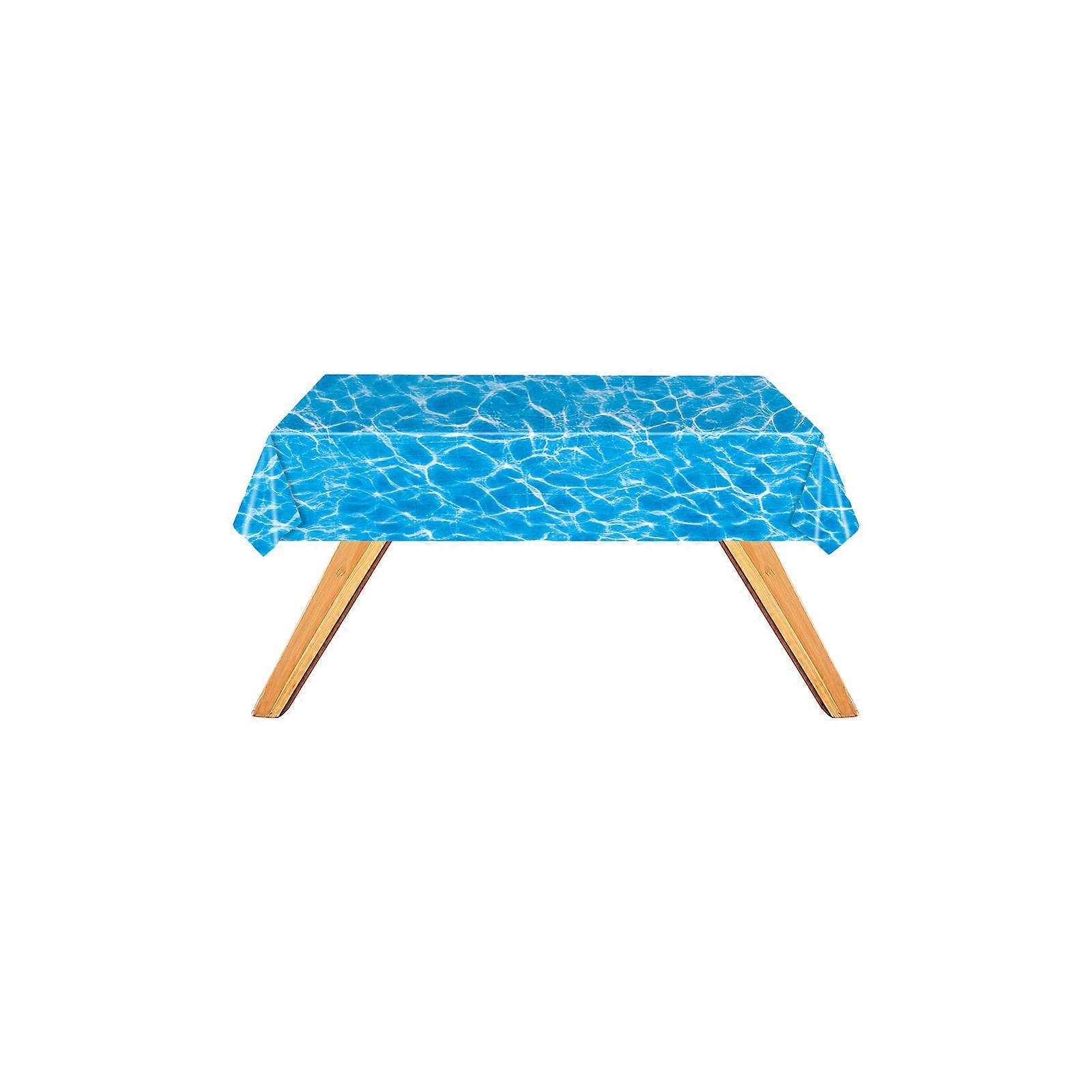 Ocean Waves Plastic Tablecloth for Ocean Party Decor Disposable Tablecloth