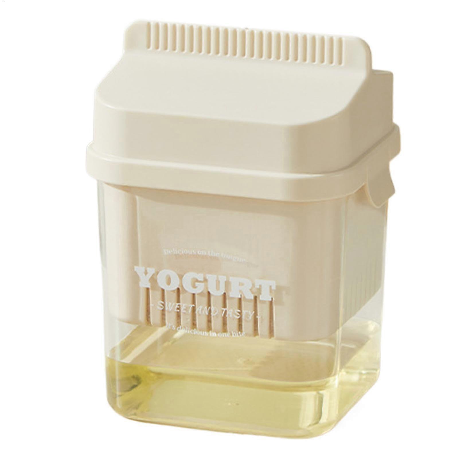 Large Capacity Greek Yogurt Strainer with Lid for Smooth Texture and Multipurpose Home Use