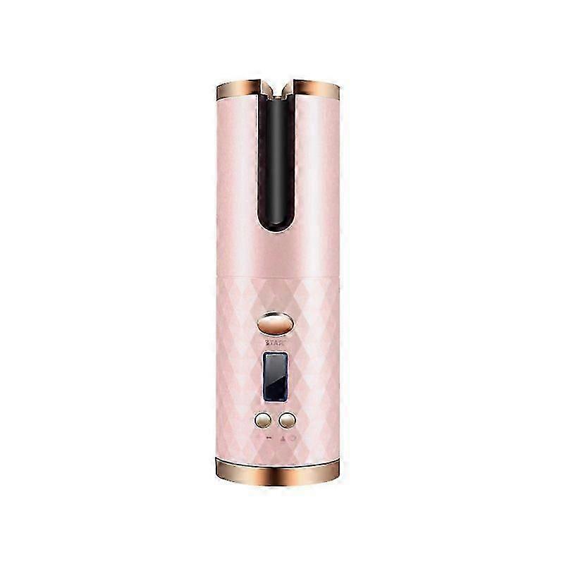 Rechargeable automatic rotating curling iron LED display temperature adjustable