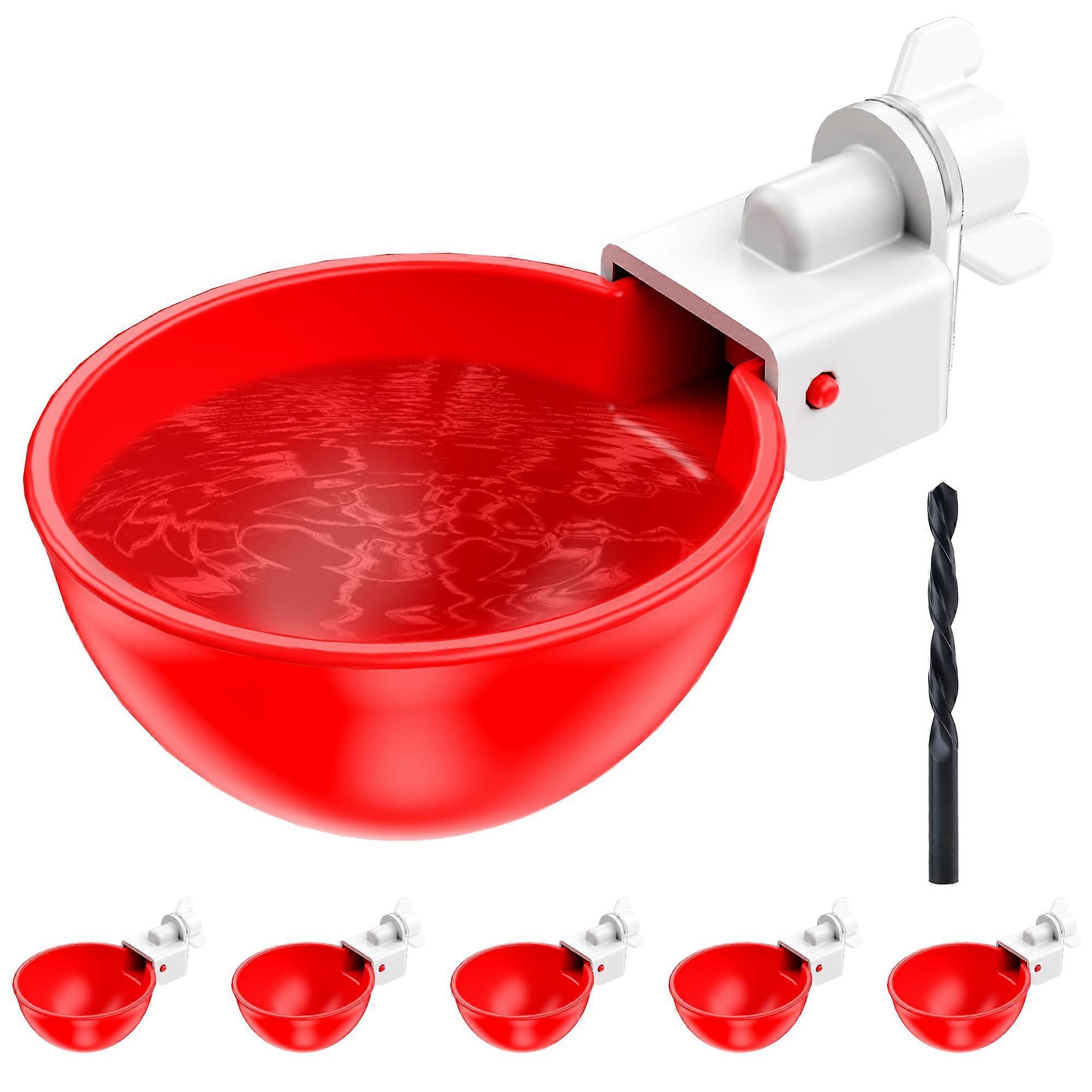 Chicken Waterer Cups 6 Pack Leakproof Automatic Poultry Waterer for Chickens and Ducks