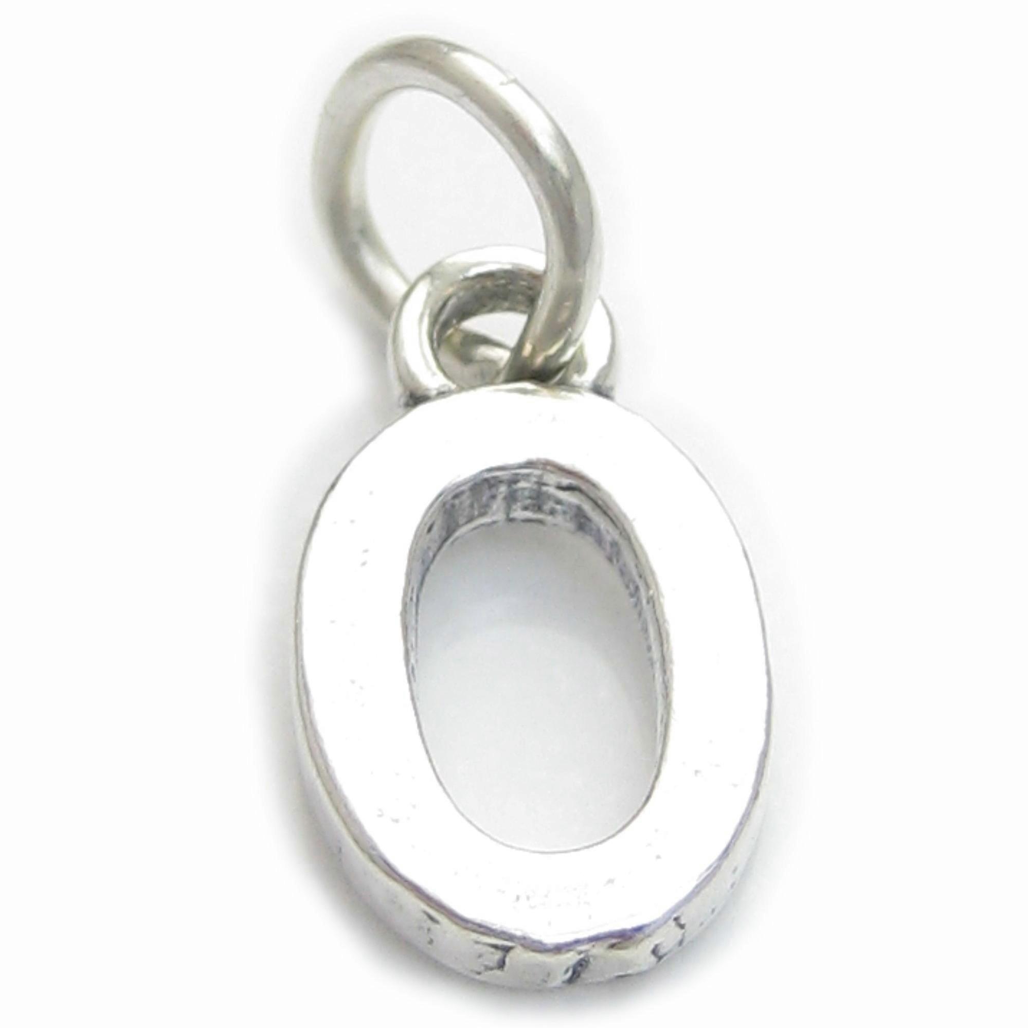 Script Letter O Initial sterling silver charm .925 x 1 Letters charms