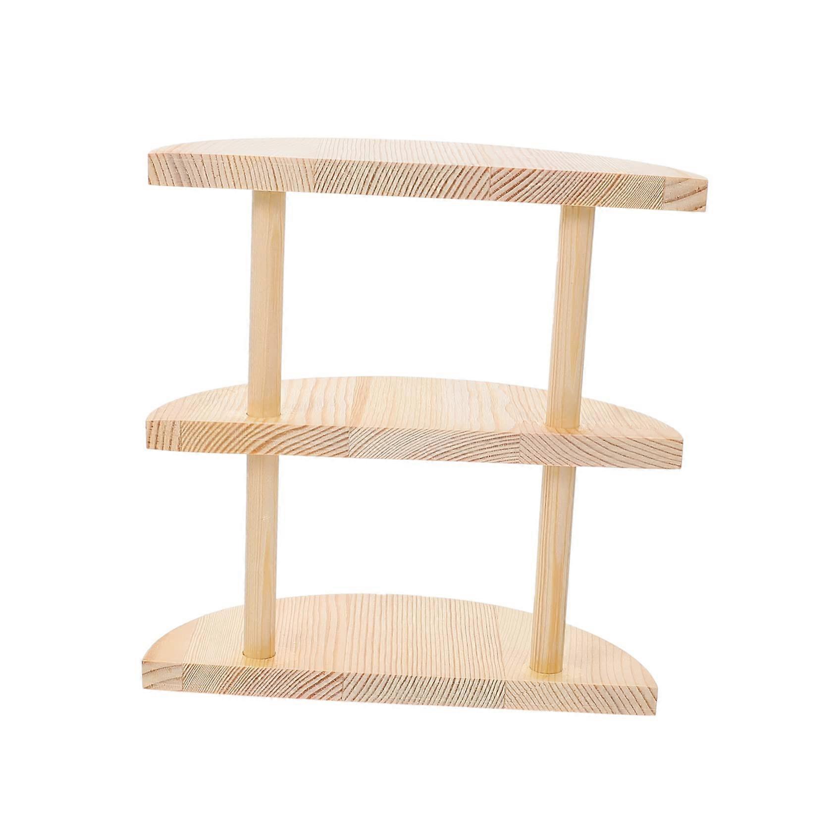 Sunglasses Display Stand Wooden Eyeglass Holder MultiLayer Rack Space Saving Durable Organizer