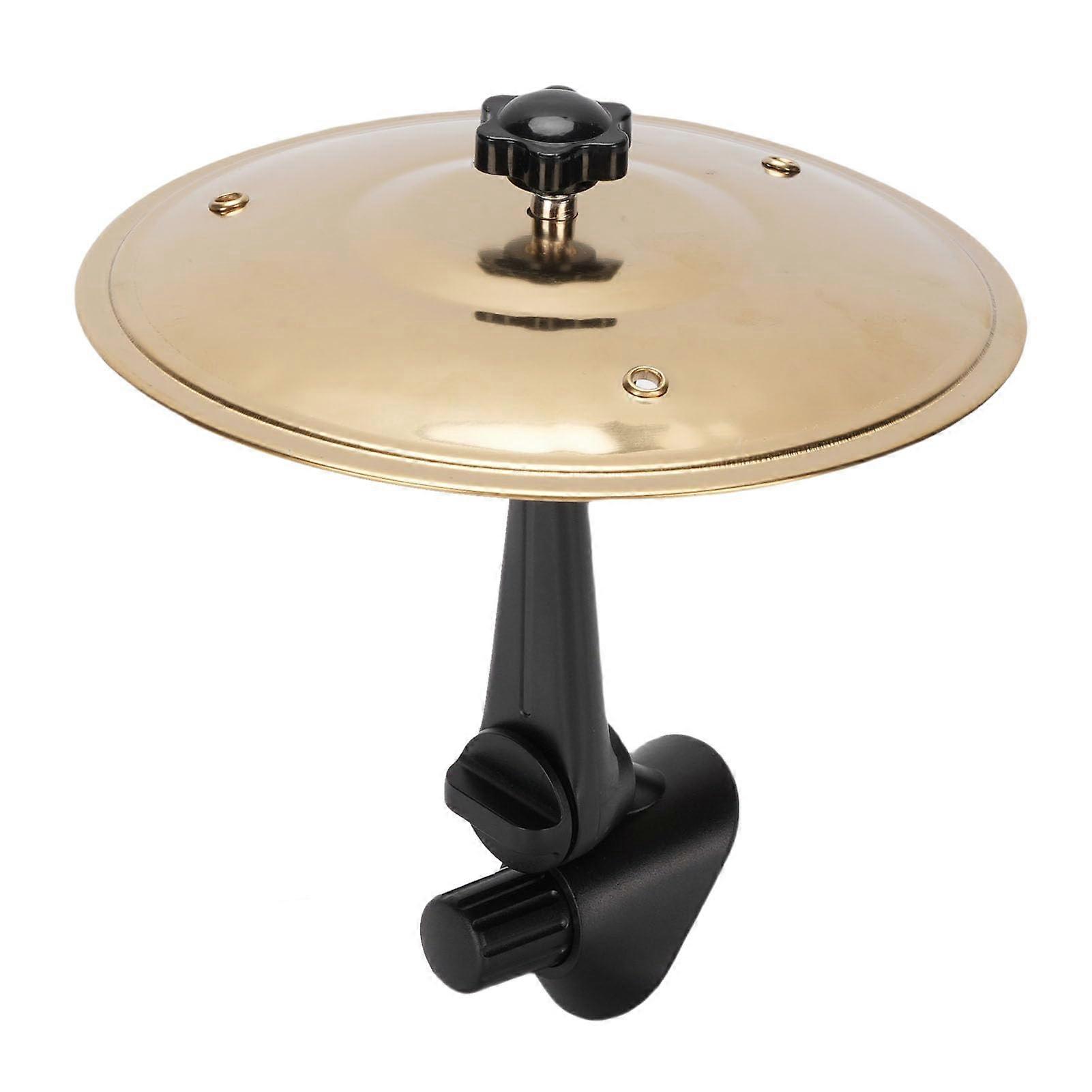 Car Cymbal Mini Drum with Quick Vent Mount, Compact Metallic Tone Accessory for InCar Fun (Gold)