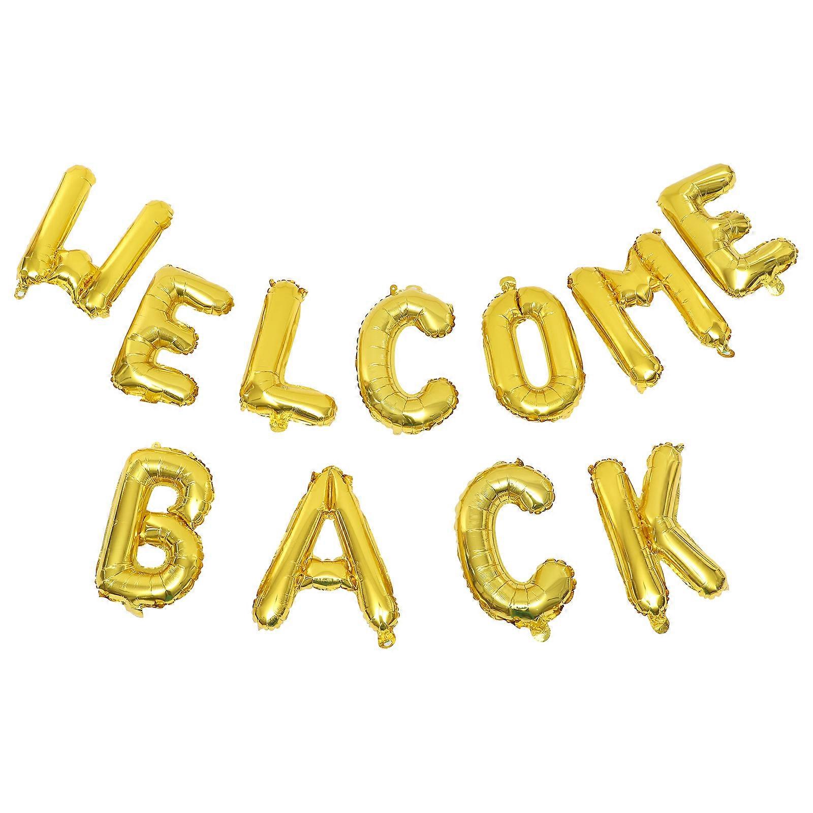 Welcome Back Balloons Foil Balloons for Classroom Decor 1Set