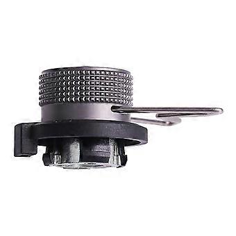 Black Stove Connector Head for Outdoor Use with Stand Aluminum Alloy