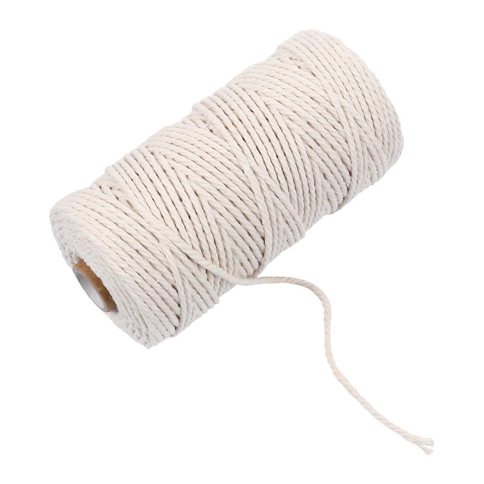 Cotton Cord for DIY Crafting 1 Roll Beige Cotton Rope Packing String