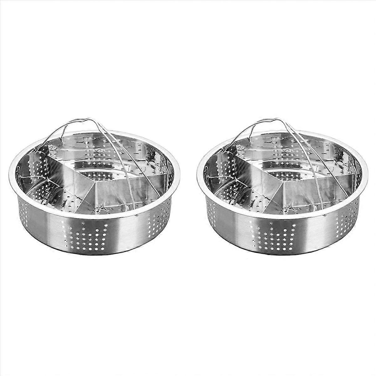  Separator Set Stainless Steel Grid Basket Divider for Cooking