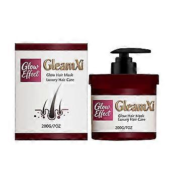 Glow Effect Bright Copper Hair Mask Semi-Permanent Color Refresh, Vegansk Sulfatfri Djupgående Konditioneringsbehandling för Skadat Hår, 200g