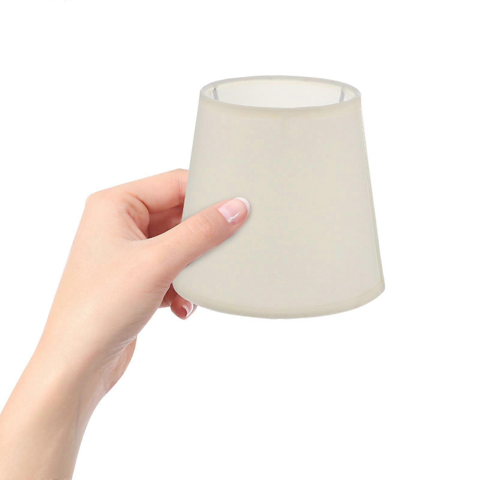 1Pc E14 Light Screw Ceiling Light Lampshade Practical Wall Light Shade (Cream-colored)