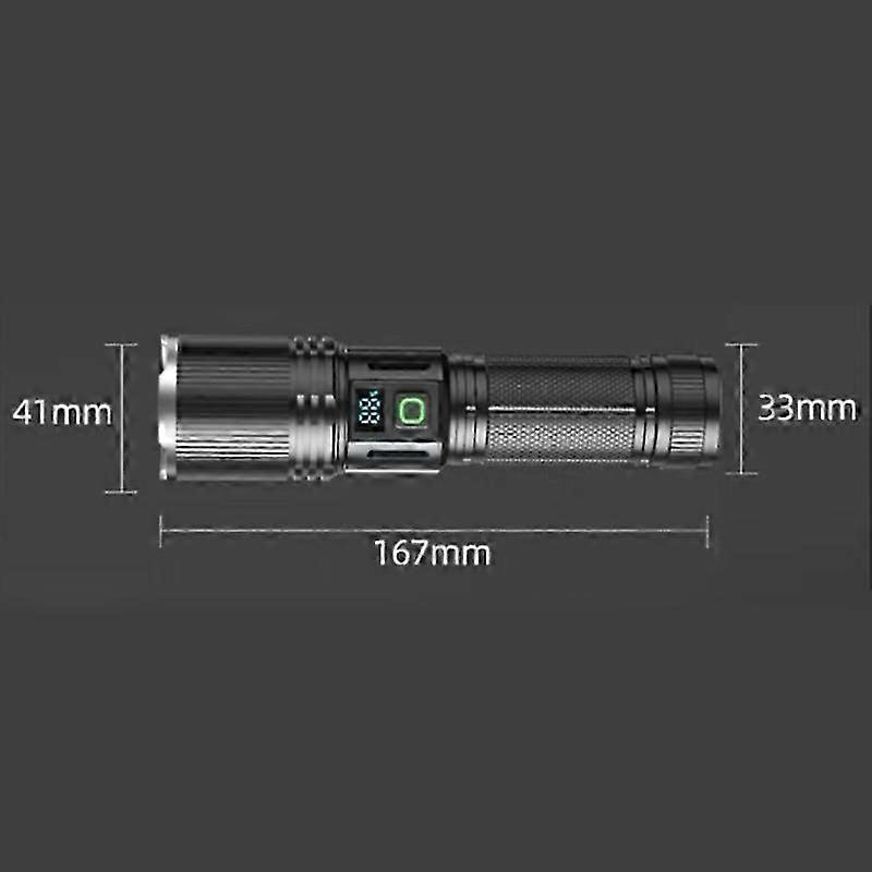 USB Rechargeable Flashlight with Zoom