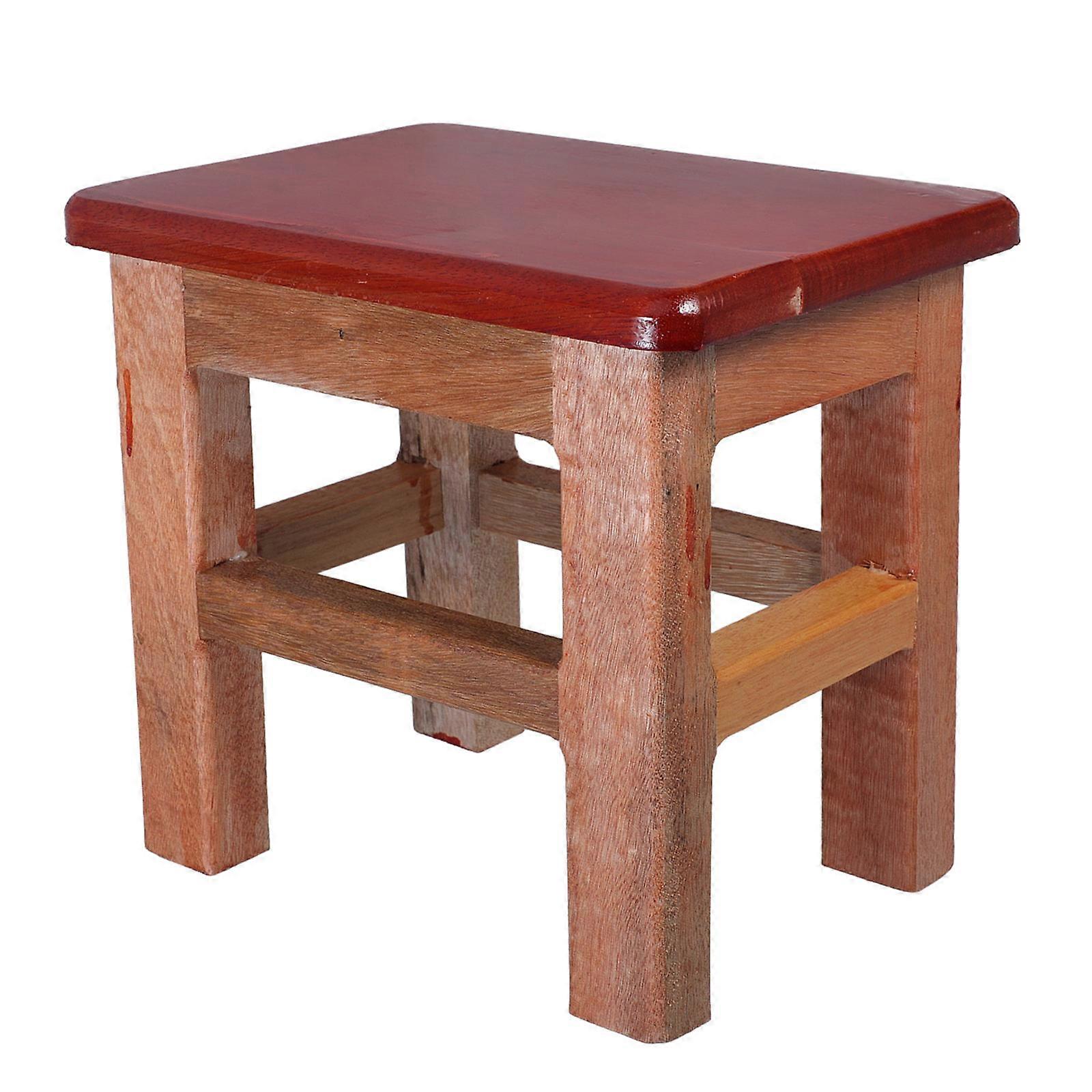 Solid Wood Small Stool for Home Use Versatile Multi Function Foot Stool