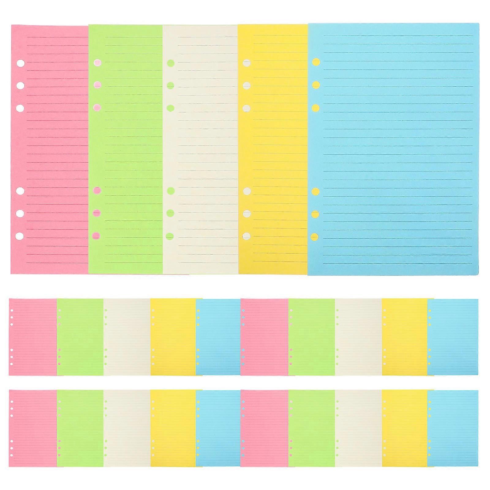 Loose Leaf Paper Notebook Insert Paper for 50 Sheets Binder Refills