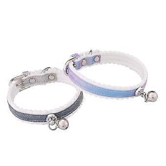Cat Collar Adjustable for Pet Use 1Pcs Lavender Bell Neck Ring Practical Collar