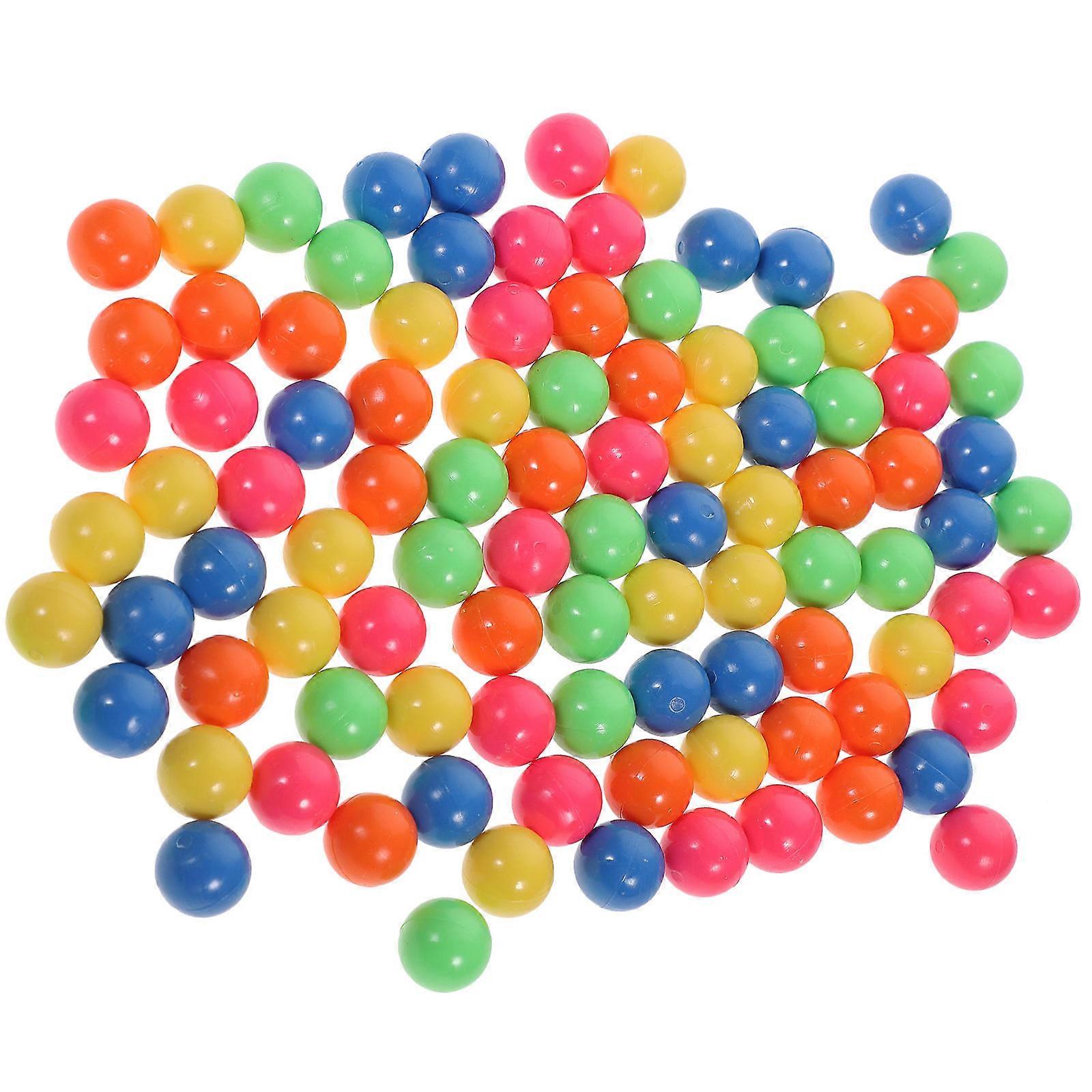 100pcs Colored Plastic Balls Counting Balls for Probability Learning (5 Colors)