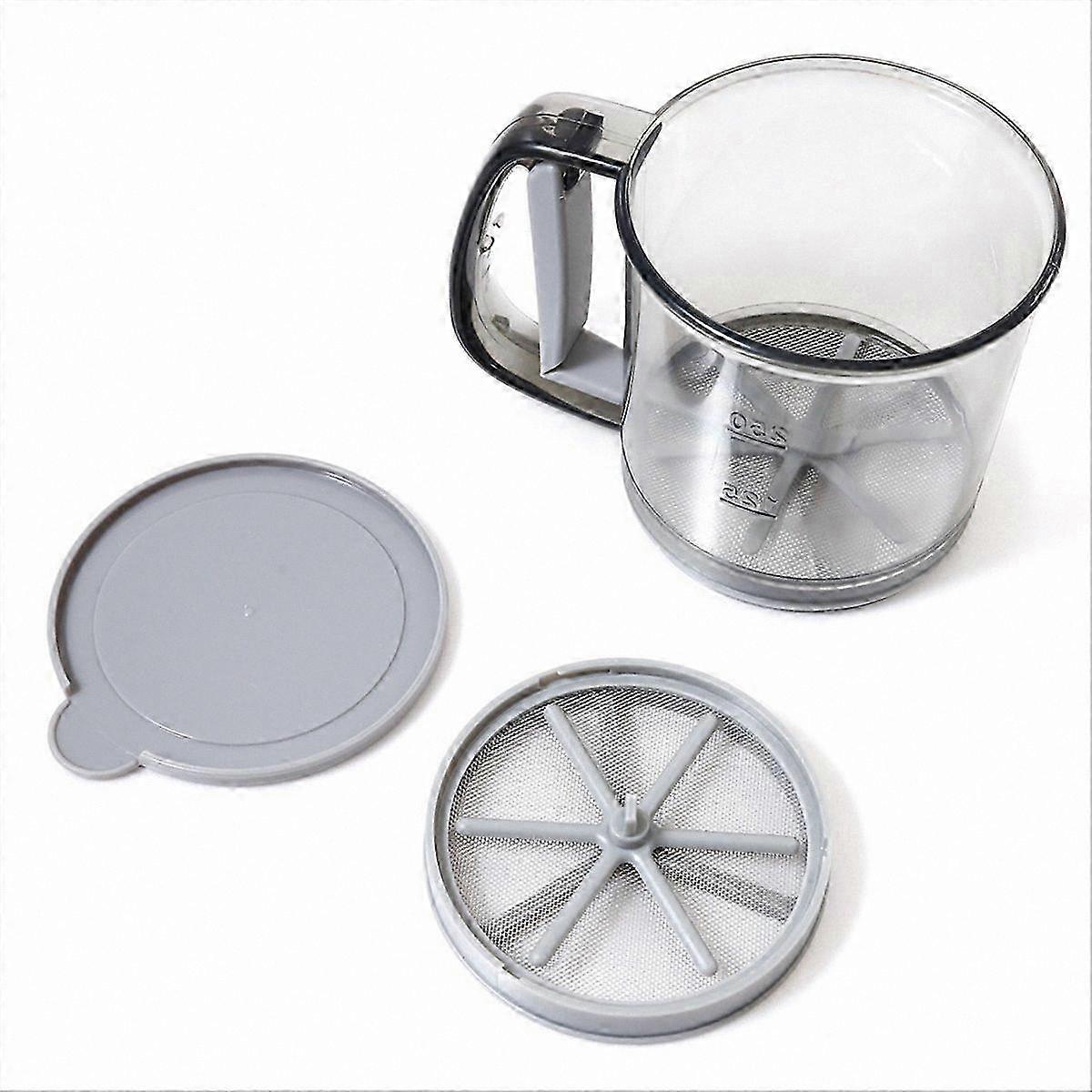Non-Stick Flour Sifter, Semi-Automatic Sieve for Baking, Essential Kitchen Tool and Accessory