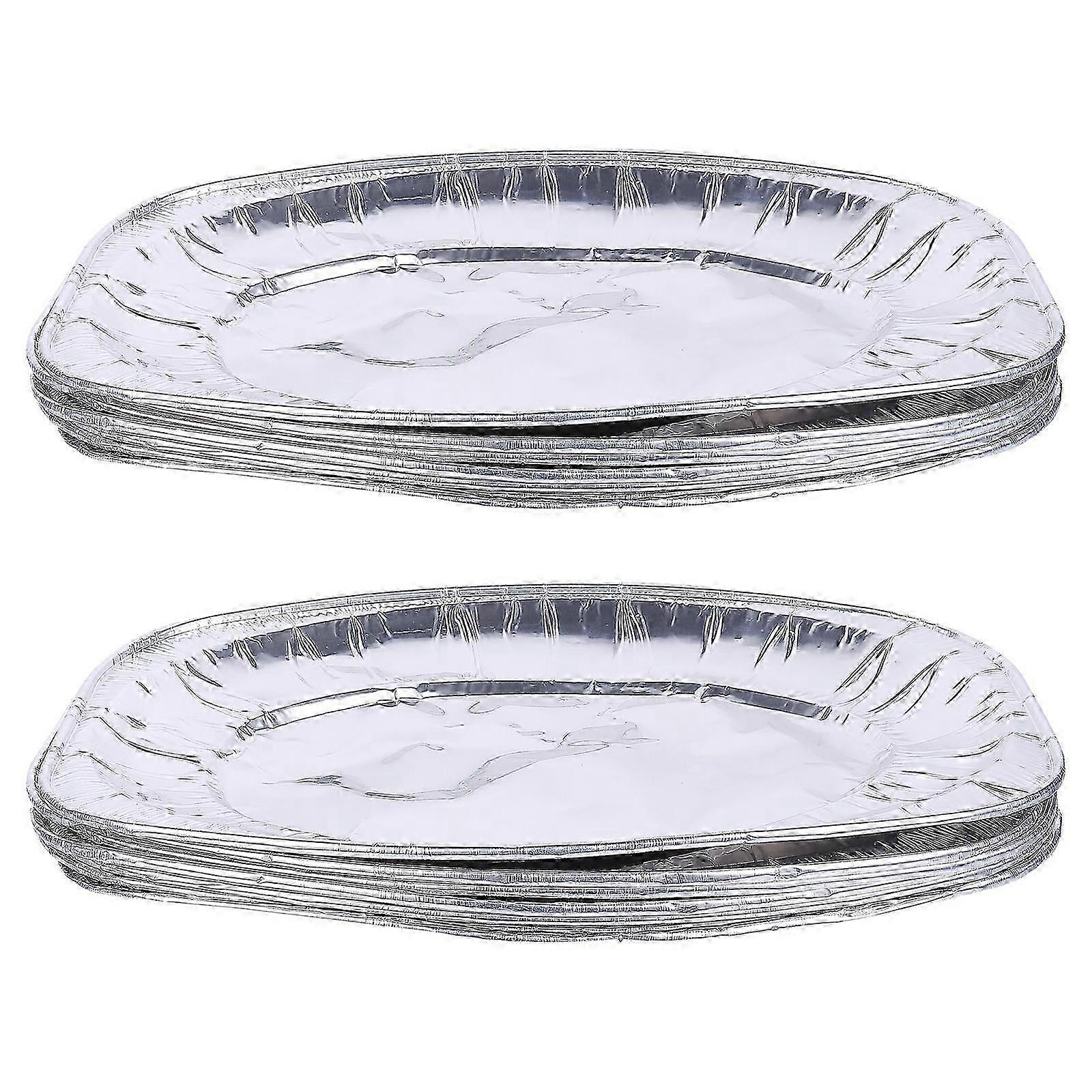 Aluminum Foil Pans 10Pcs Silver for Baking Use