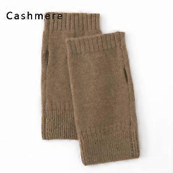Thick and Warm/Mountain Autumn/Winter Solid Color Simple Gloves Exquisite Knitted Anti Cold Elegant Women's Gloves