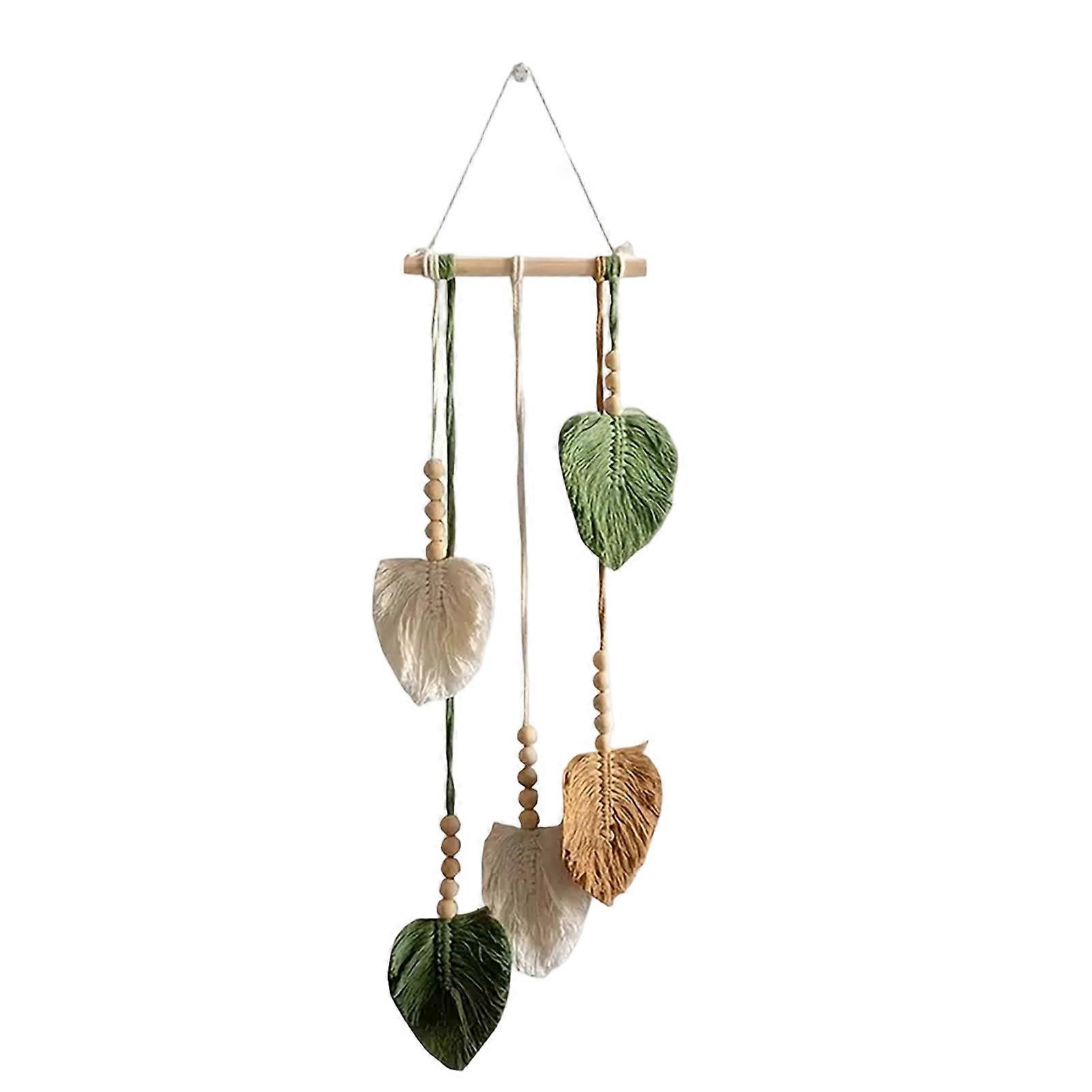 Decorative Leaf Macrame Wall Hanging for Home Interior Styling