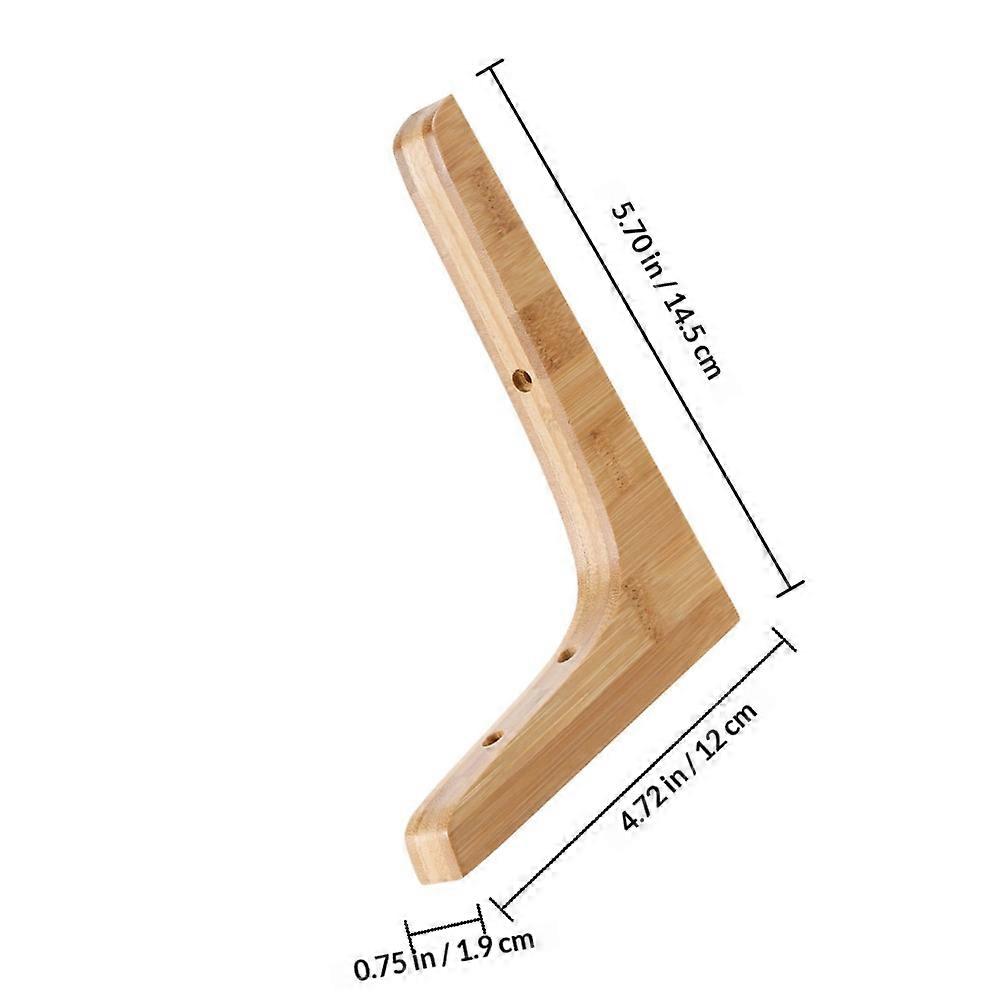 2pcs Wood Shelf Bracket Floating Shelf Bracket Wall Mounted Shelf Bracket Support