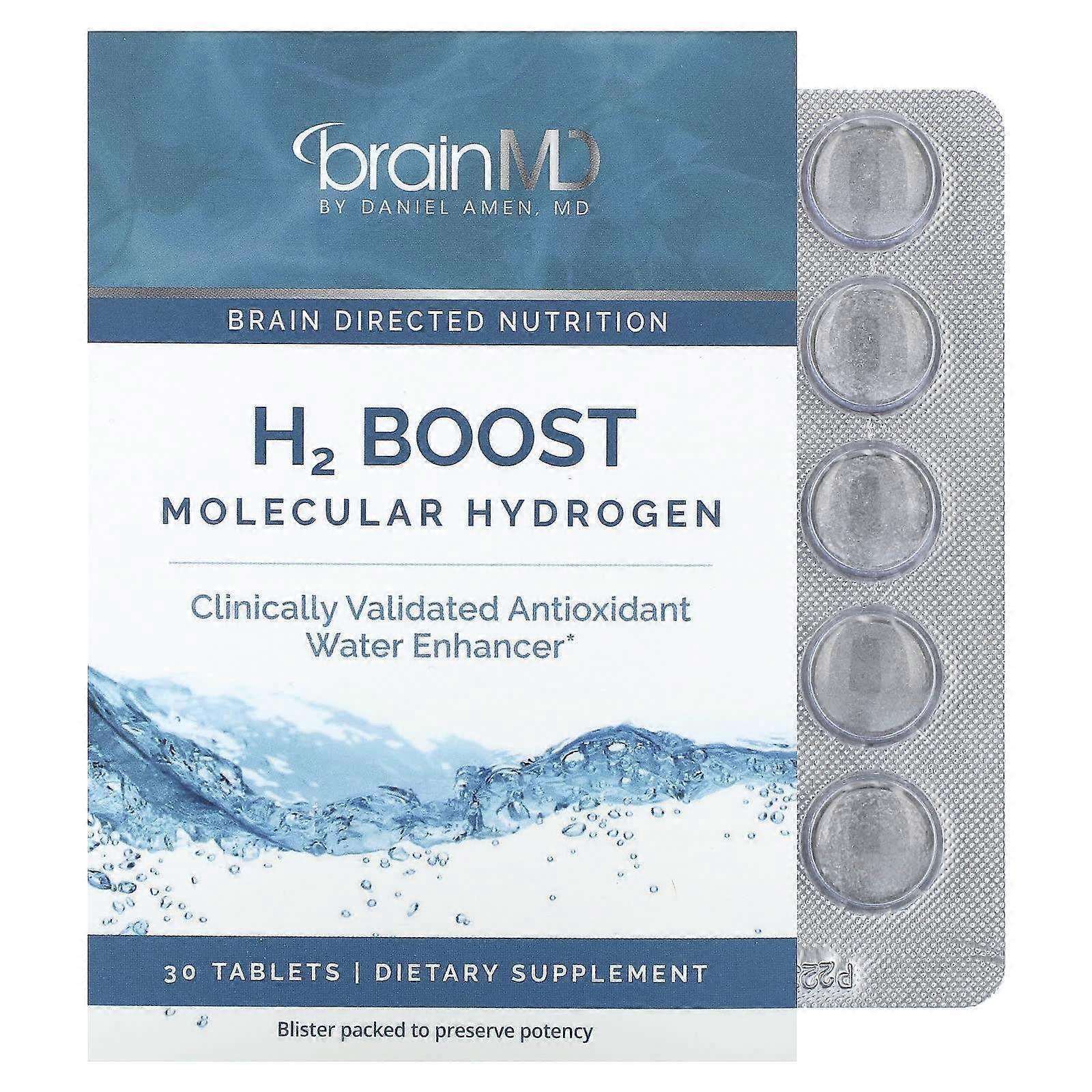 BrainMD, H2 Boost Molecular Hydrogen, 80 mg , 30 Tablets