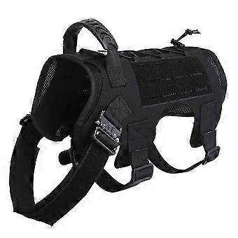 Spring and Summer Dog Clothes Waterproof Laser Dog Vest Universal Outdoor Large Dog Clothes Breathable,Black,L