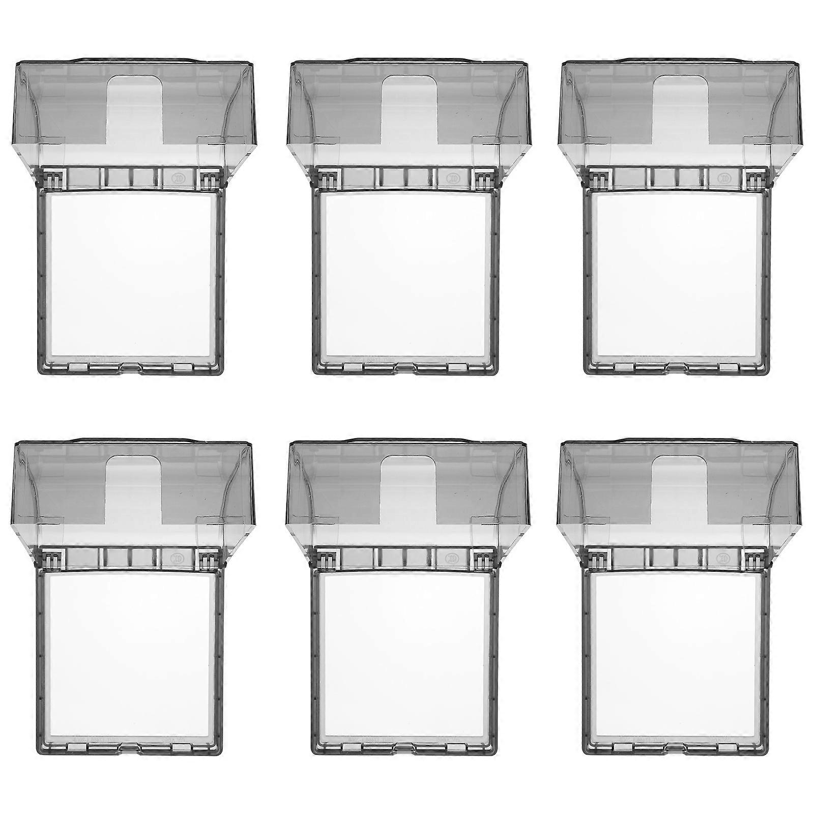 6Pcs Waterproof Box 86 Type Wall Switch Socket Panel Practical Box Protectors