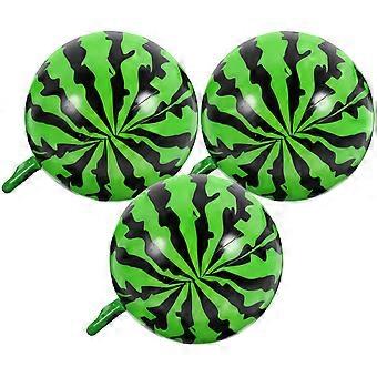 Inflatable Ball Toy Kid Watermelon Shaped Ball for Children 3Pcs