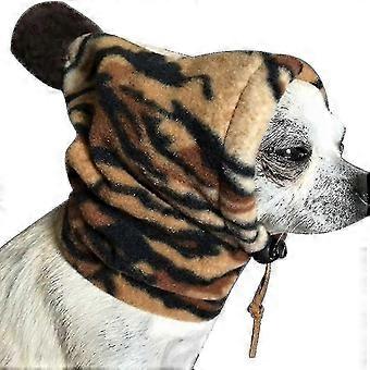 Dog Fleece Winter Warm Hat Outdoor Oorbeschermers Hoed Effen Kleur Trekkoord Hoed
