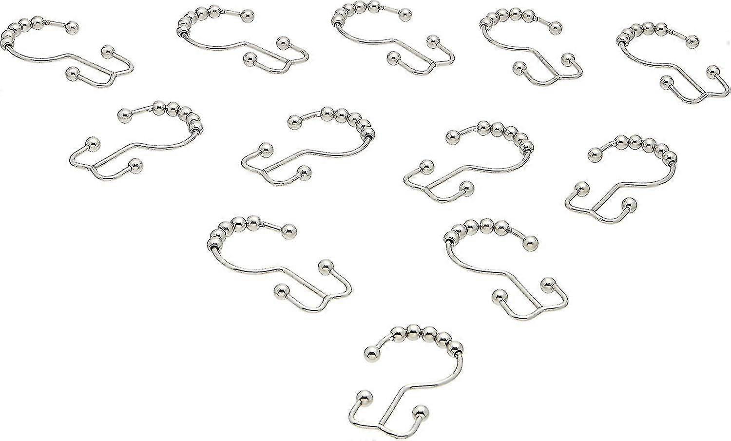 Shower Curtain Hooks Double Sided Hooks Nickel