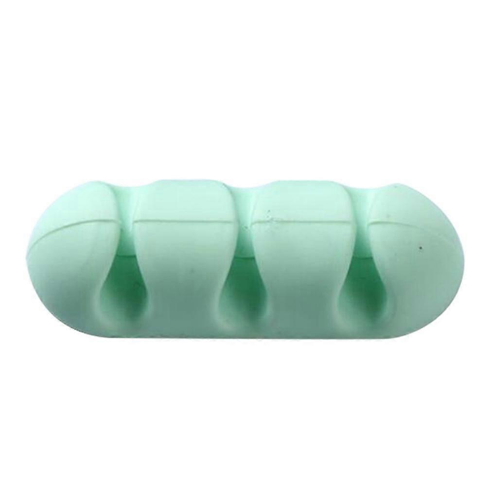 desktop Cable Organizer Self-adhesive Cable Fixed Data Cable green)