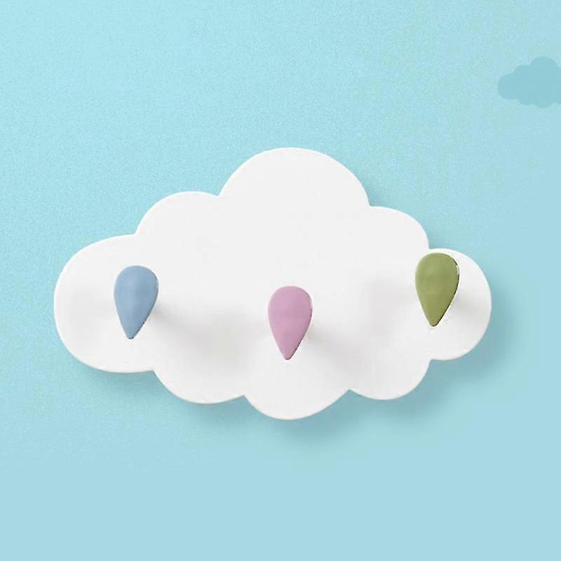 Cartoon Cloud Powerful Adhesive Hook 2 Pieces Pack 3 Hooks)