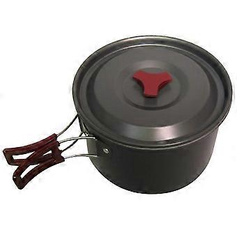 Kaesi 3L Aluminum Alloy Folding Handle Camping Pot Outdoor Cooking Picnic Utensil