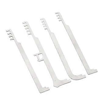 Pentes de aço inoxidável portáteis 4PCS Pente Lock Picks perfeitos para reparo de combate a incêndios Qualidade excepcional
