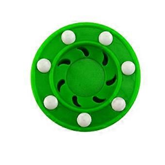 3X Roller Hockey Puck ABS High-Density Street Land Hockey Practice Puck for Ice Inline Street Hockey Training,Green