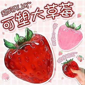 Clear Strawberry Squishy Toy, Kawaii Sticky Fruit Squeeze Fidget, Upgrade Soft Stress Relief Toy, Cute Sensory Toy for Kids Teens, Ideal Valentines &v