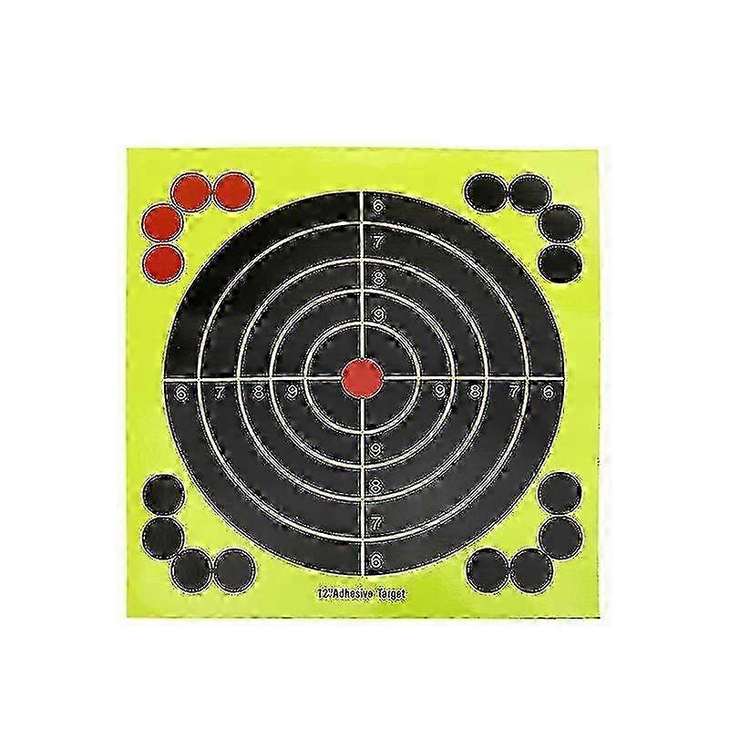 10pcs Fluorescent Gun Target Paper 30.5cm Splash Effect