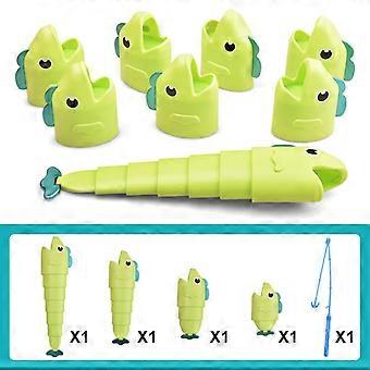 Fishing Showdown Game, 10-Piece Desktop Fishing Set with Telescopic Rod, Interactive Educational Toy for Kids Birthday Party