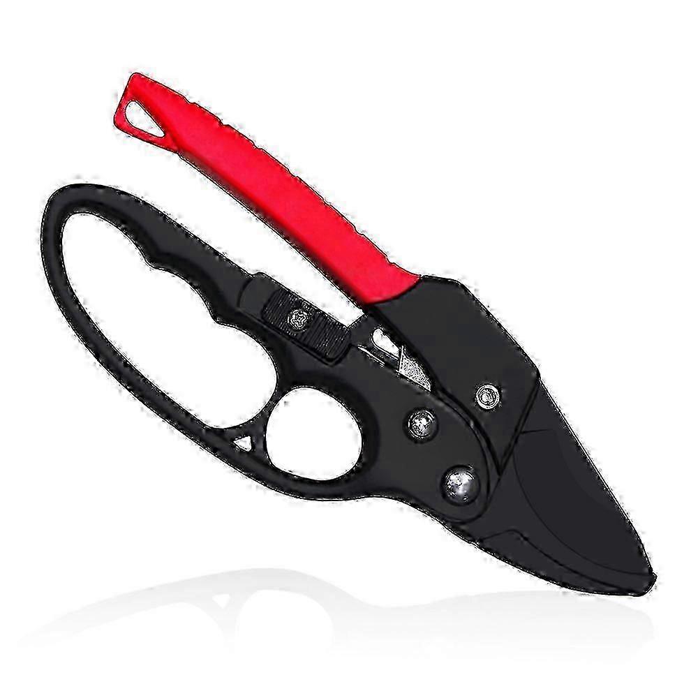 Automatic ratcheting anvil shears garden pruning shears