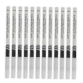 12pcs Waterproof White Eyeliner Pencils for Long-lasting Eye Makeup and Precision Application