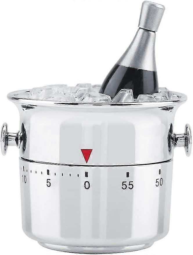 Bucket Kitchen Timer 60 Minute Timer Stainless Steel Mechanical Clockwork Timer - DD01