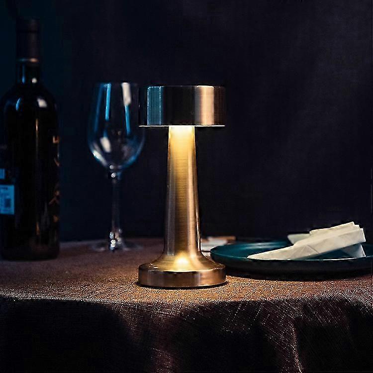 Touch Sensor Bar Rechargeable Table Lamps (Gold)