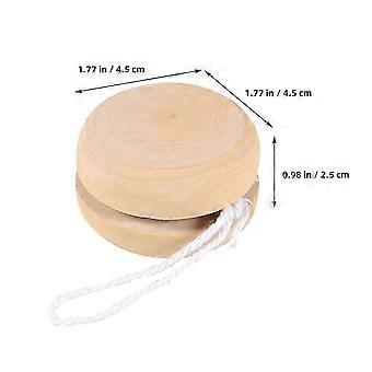 4pcs Unfinished Wooden Yo-Yo Balls Blank Yo-Yo Balls Unpainted DIY Yo-Yo Balls