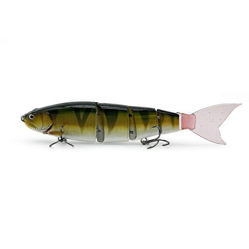 Jointed Fishing Bait with Soft Tail in Multiple Colour Patterns