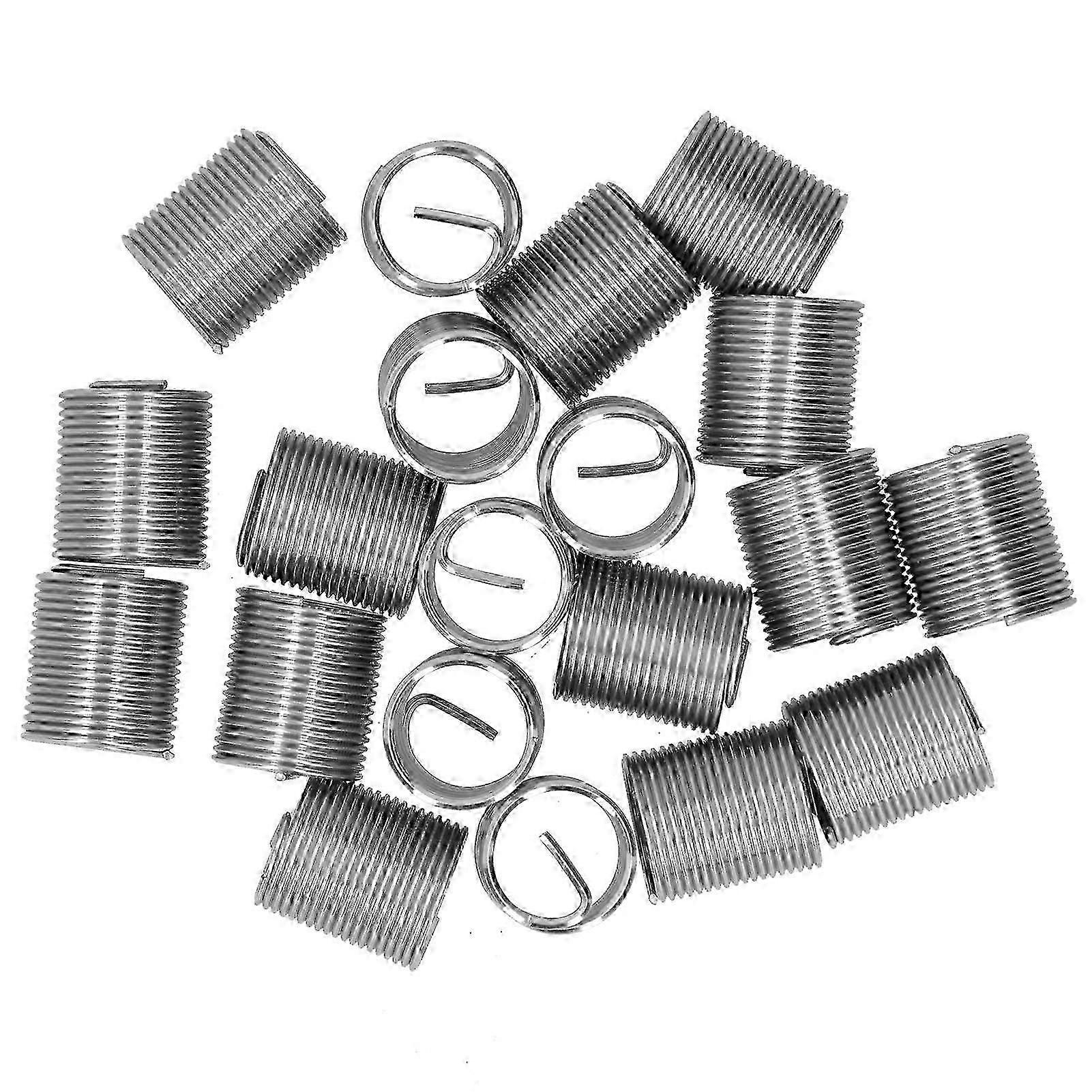 20Pcs Thread Repair M14 x 1.25 Spiral Circle Insert Reducer Nut Threaded Expand Socket Set2D