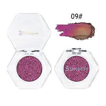 Mermaid Holographic Glitter Diamond Highlighter Makeup Eyeshadow, Bright Purple Emerald Glitter Eyeshadow