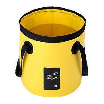 12L/20L Collapsible Bucket, Large Portable Folding Bucket, Leakproof Storage Container for Outdoor Camping Fishing Car Washing Pet Bath